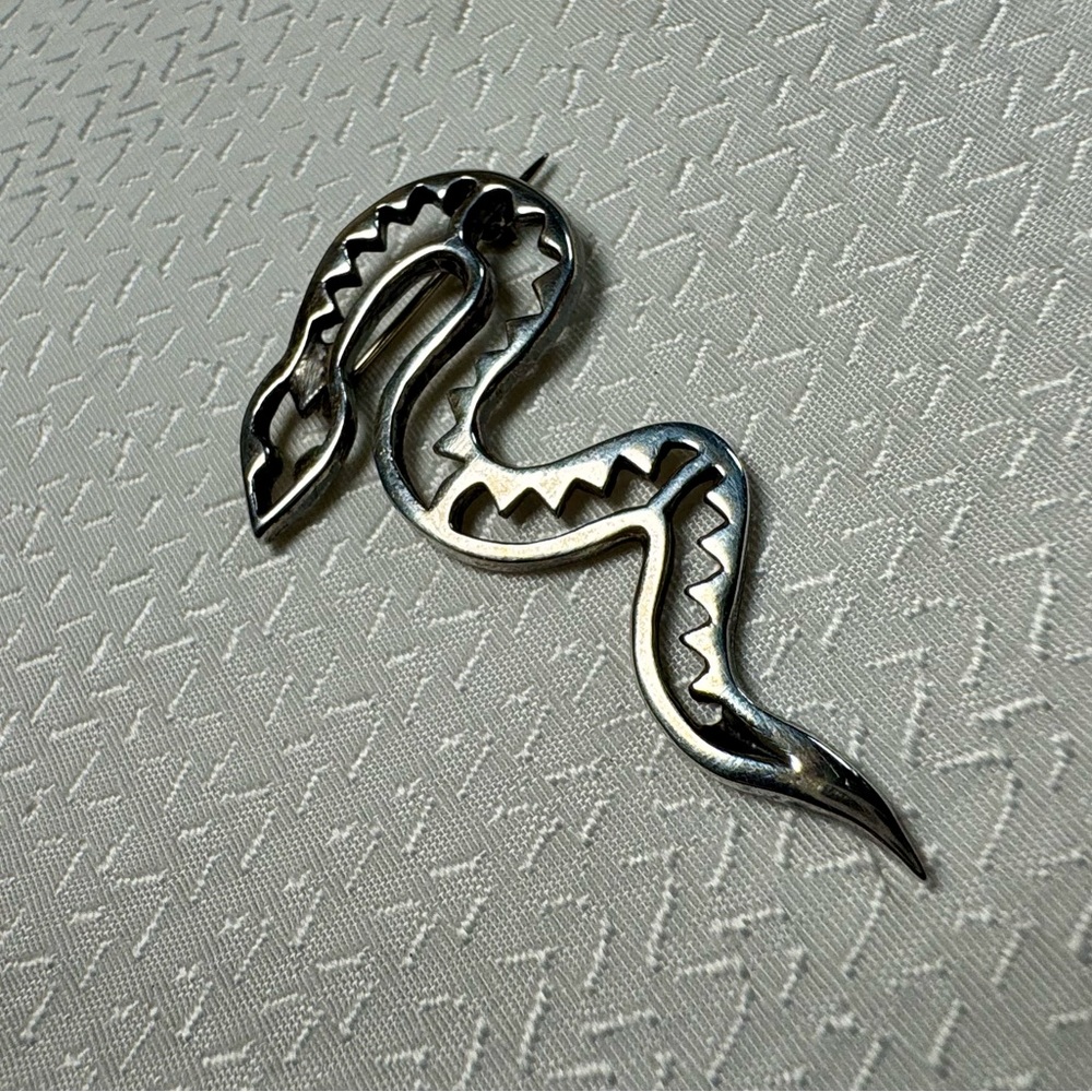 Sterling silver Snake pin